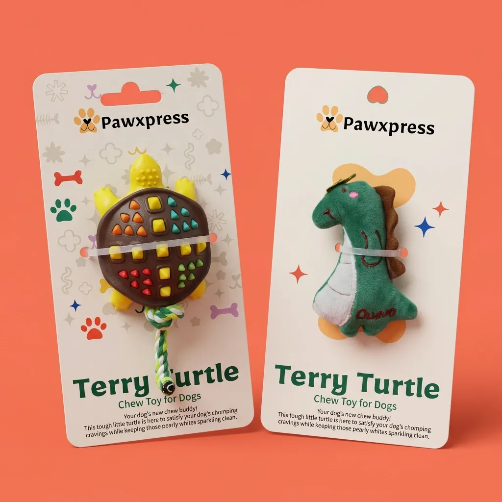 Pawxpress product card packaging — design two